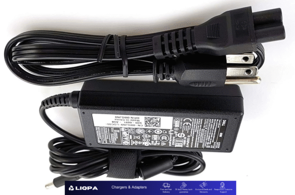 Lot of 10 Genuine Dell 65W Laptop Chargers | 19.5V 3.34A Big Pin (7.4mm) with Power Cables