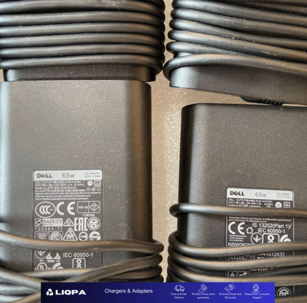 Lot of 50 Dell 65W 19.5V 3.34A Adapter Charger Big Pin - Image 2