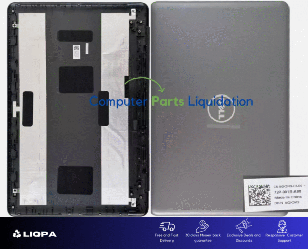 GK3K9 : Dell GK3K9 LCD Back Cover for Inspiron 5567 – Touchscreen LED Top Lid Panel - Image 5