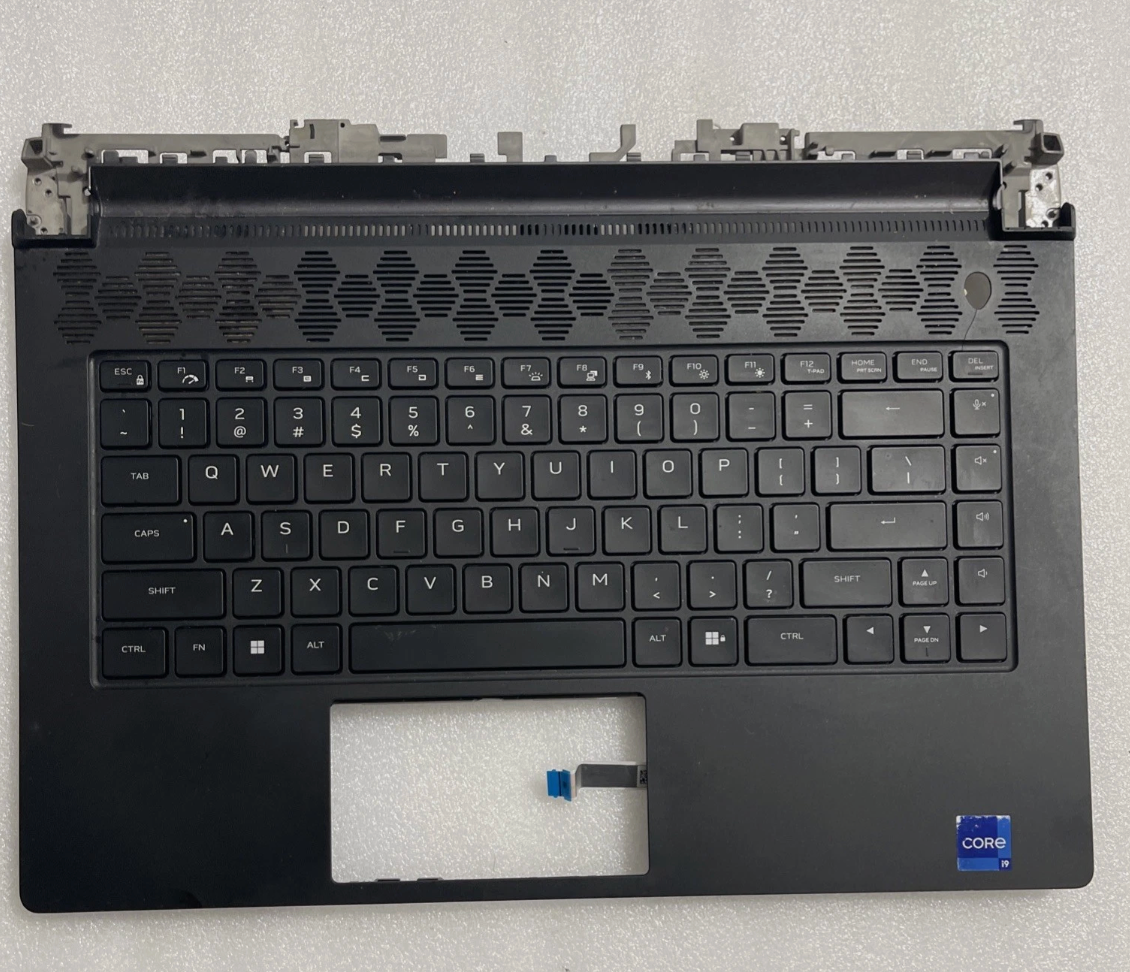 1F2H0 Dell Alienware M15 R7 OEM Laptop Palmrest w/ BL Keyboard Genuine W9