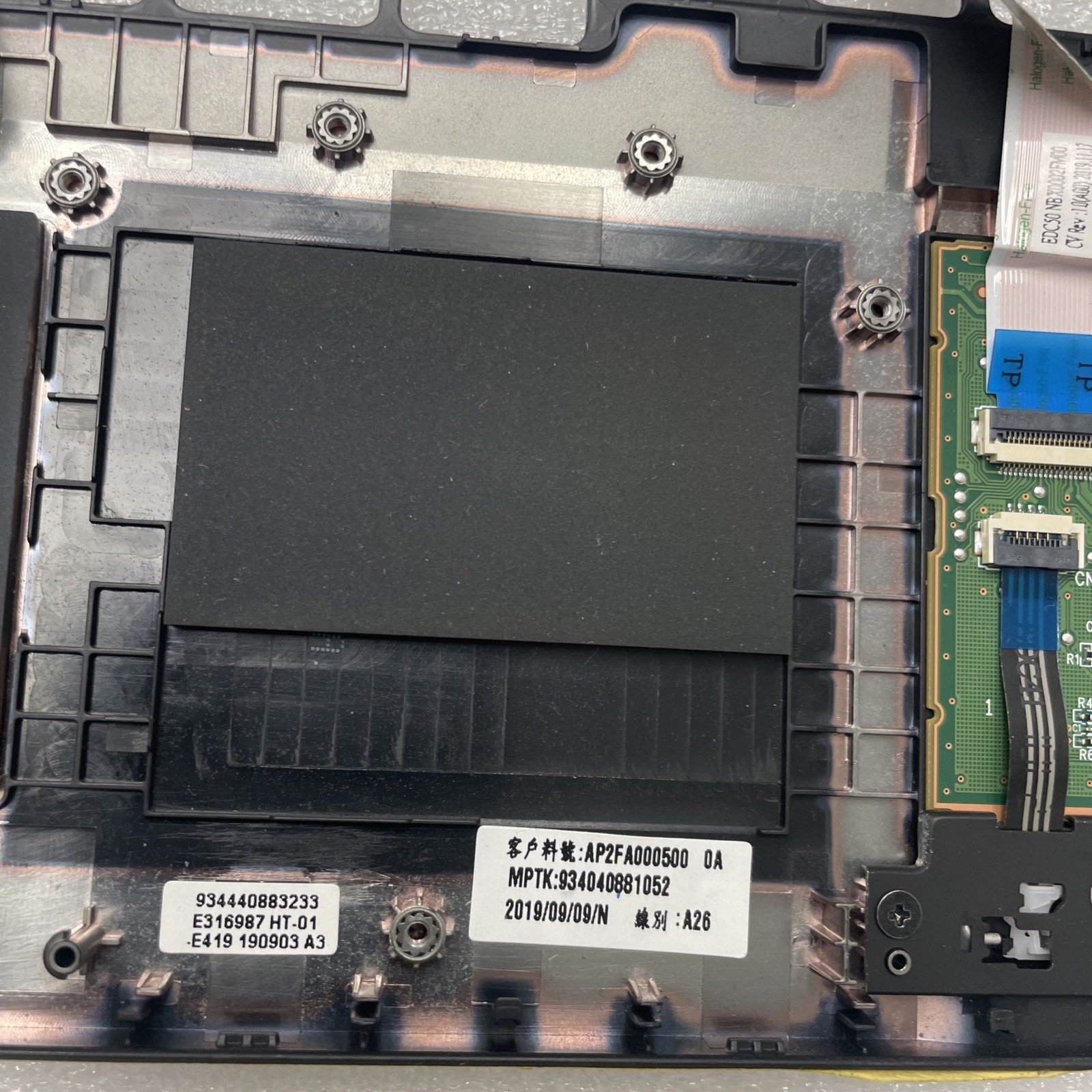 A18991 For Dell Latitude 5500 E5500 precision 3540 Keyboard Bezel Upper Case W8 - Image 3