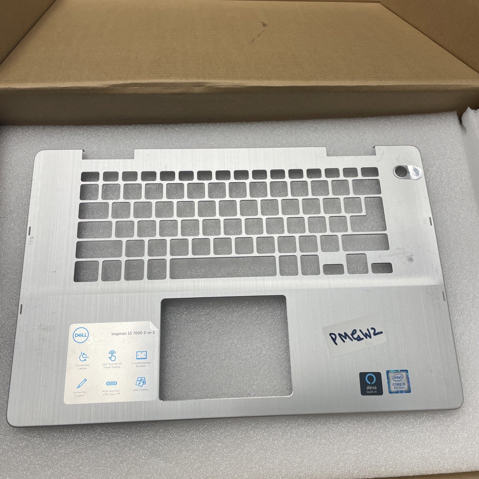 PMGW2 460.0EZ0P.0002 DELL TOP COVER W KEYBOARD 15 7586 P76F (GRD A) W8
