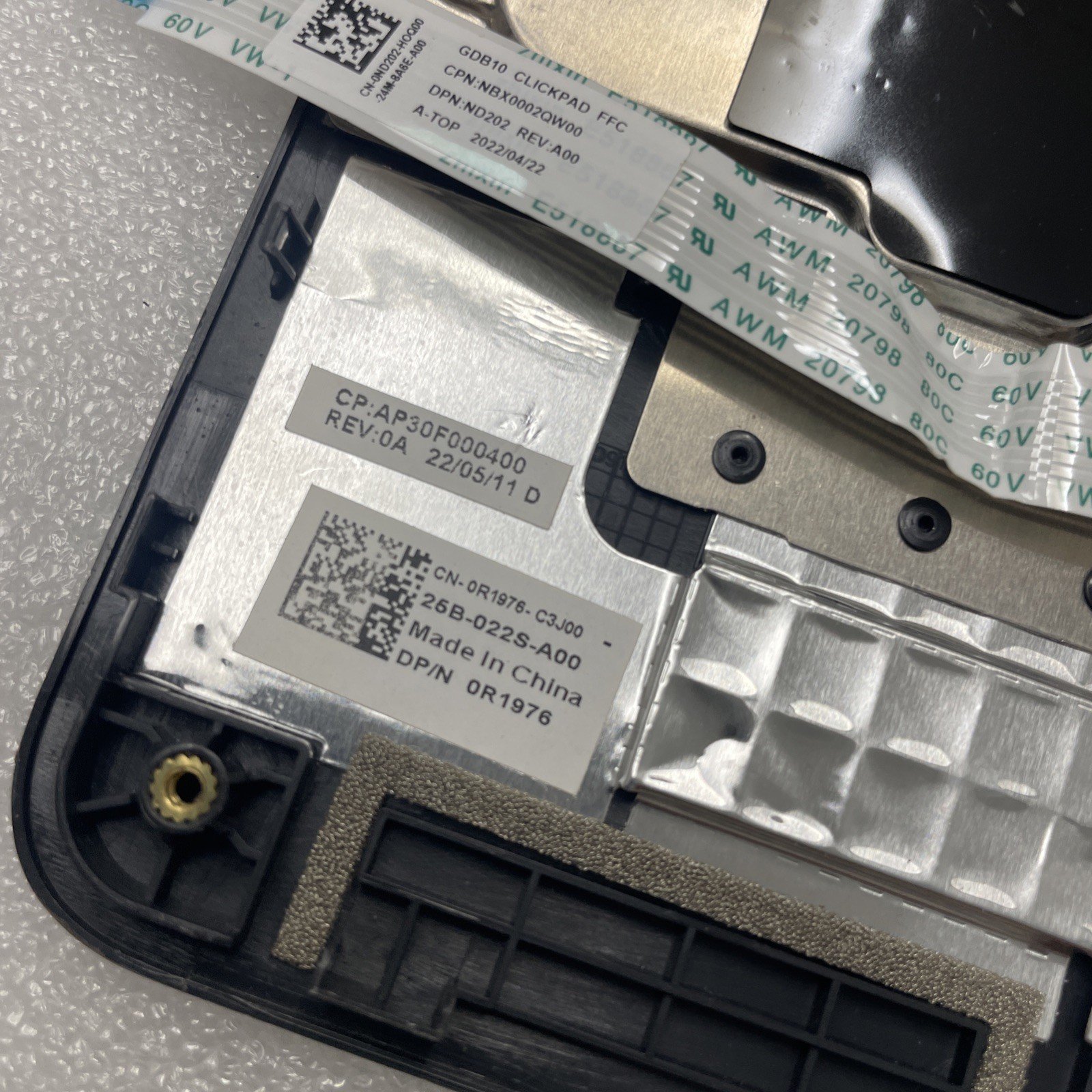 R1976 Dell Latitude 11-3120 Palmrest US ENGLISH Keyboard Touchpad- R1976 W8 - Image 5