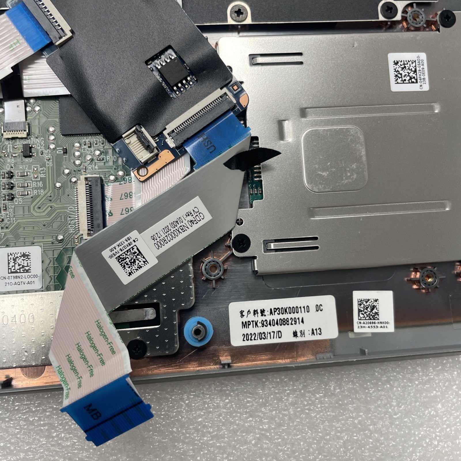 A20696 Dell Latitude 5420 E5420 Palmrest Upper Case Cover Touchpad A20696 W8 - Image 4