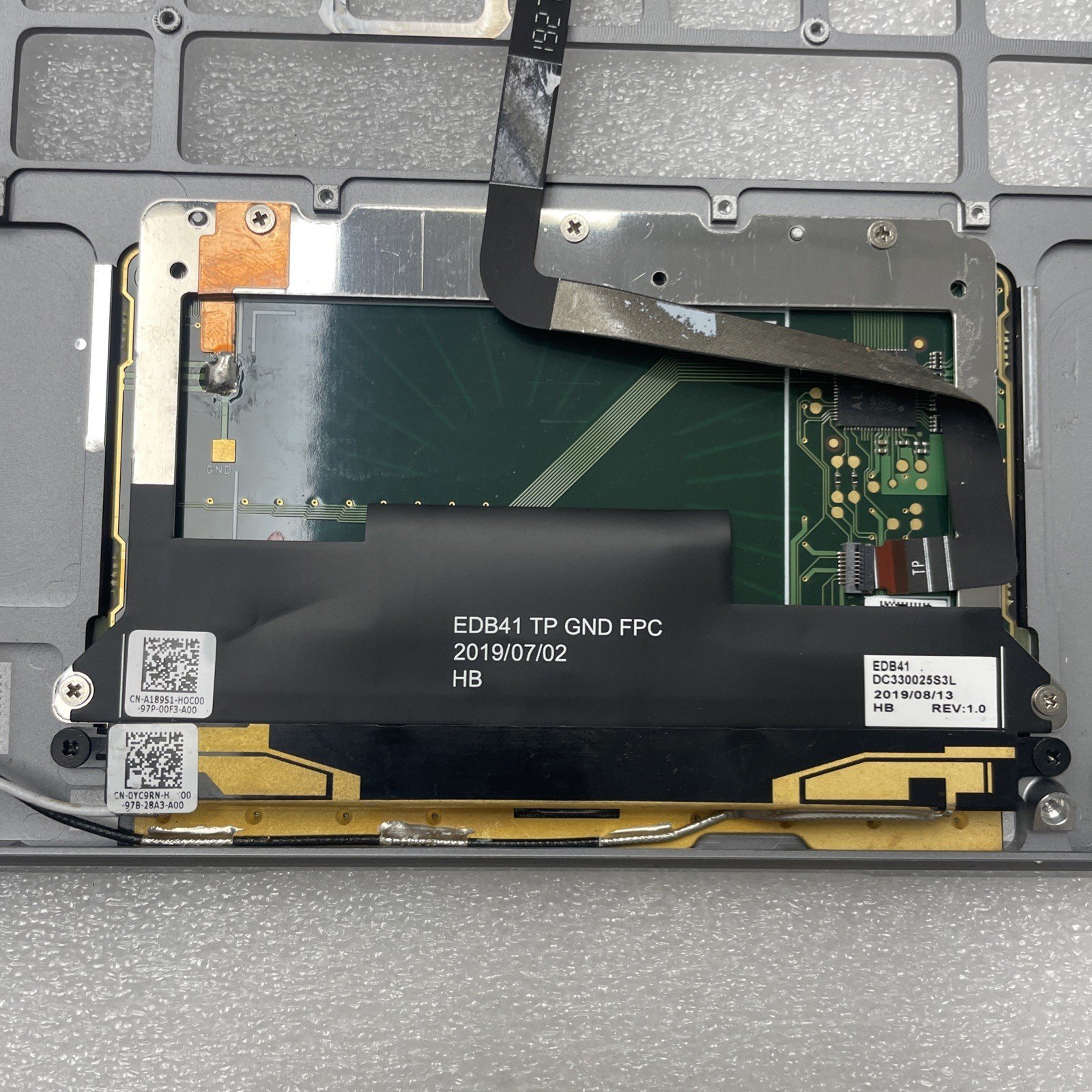 72WX4 Dell Latitude 7400 2-in-1 Palmrest Keyboard Trackpad Battery 72WX4 W8 - Image 3