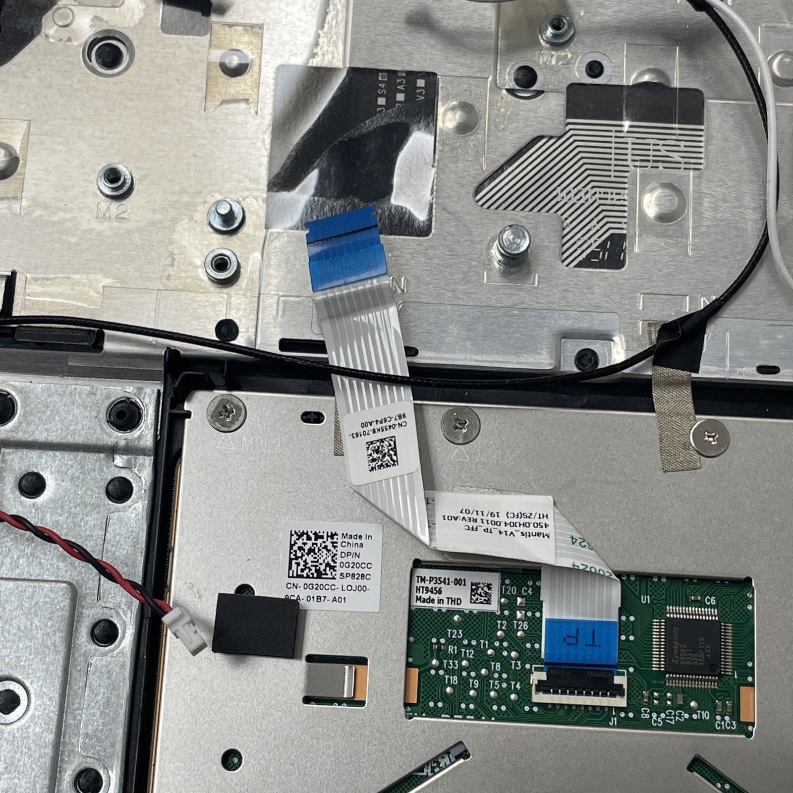 TC3CH Dell Vostro 5490 Palmrest Keyboard Assembly No BL AMA01 TC3CH RY9PM W7 - Image 4