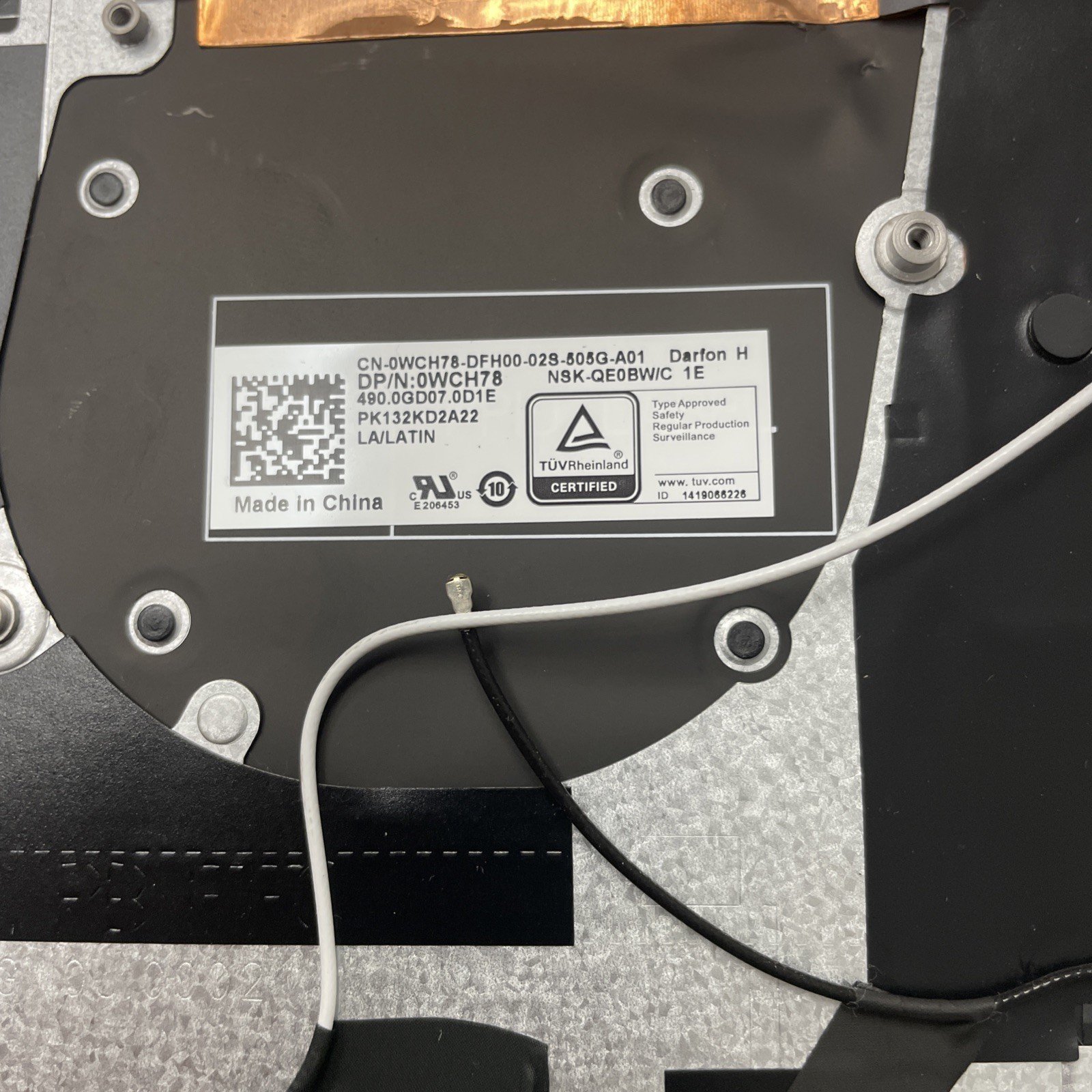 R30X5 Dell Vostro 5390 13.3" Palmrest W/ Backlit Keyboard 0R30X5 W7 - Image 3