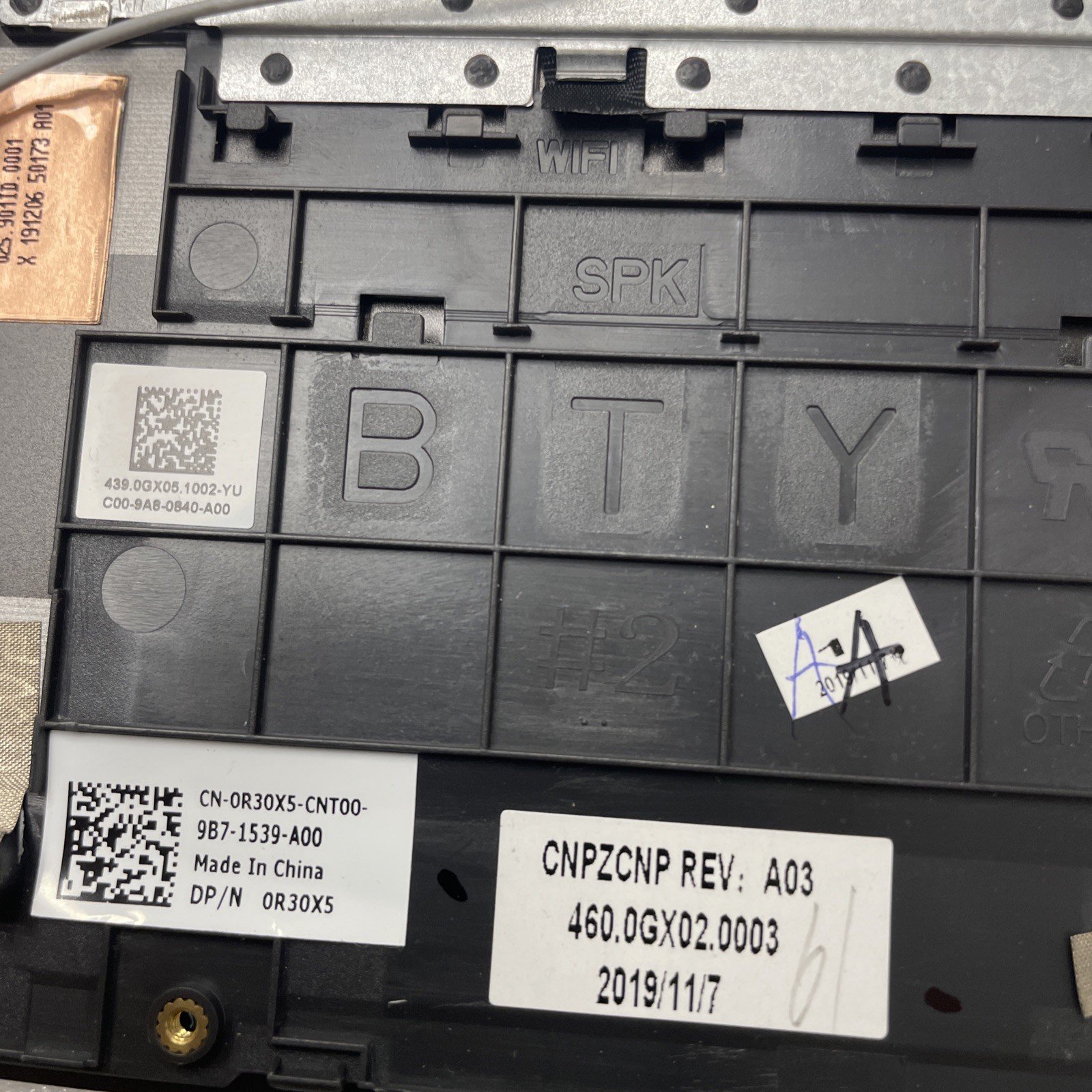 R30X5 Dell Vostro 5390 13.3" Palmrest W/ Backlit Keyboard 0R30X5 W7 - Image 4