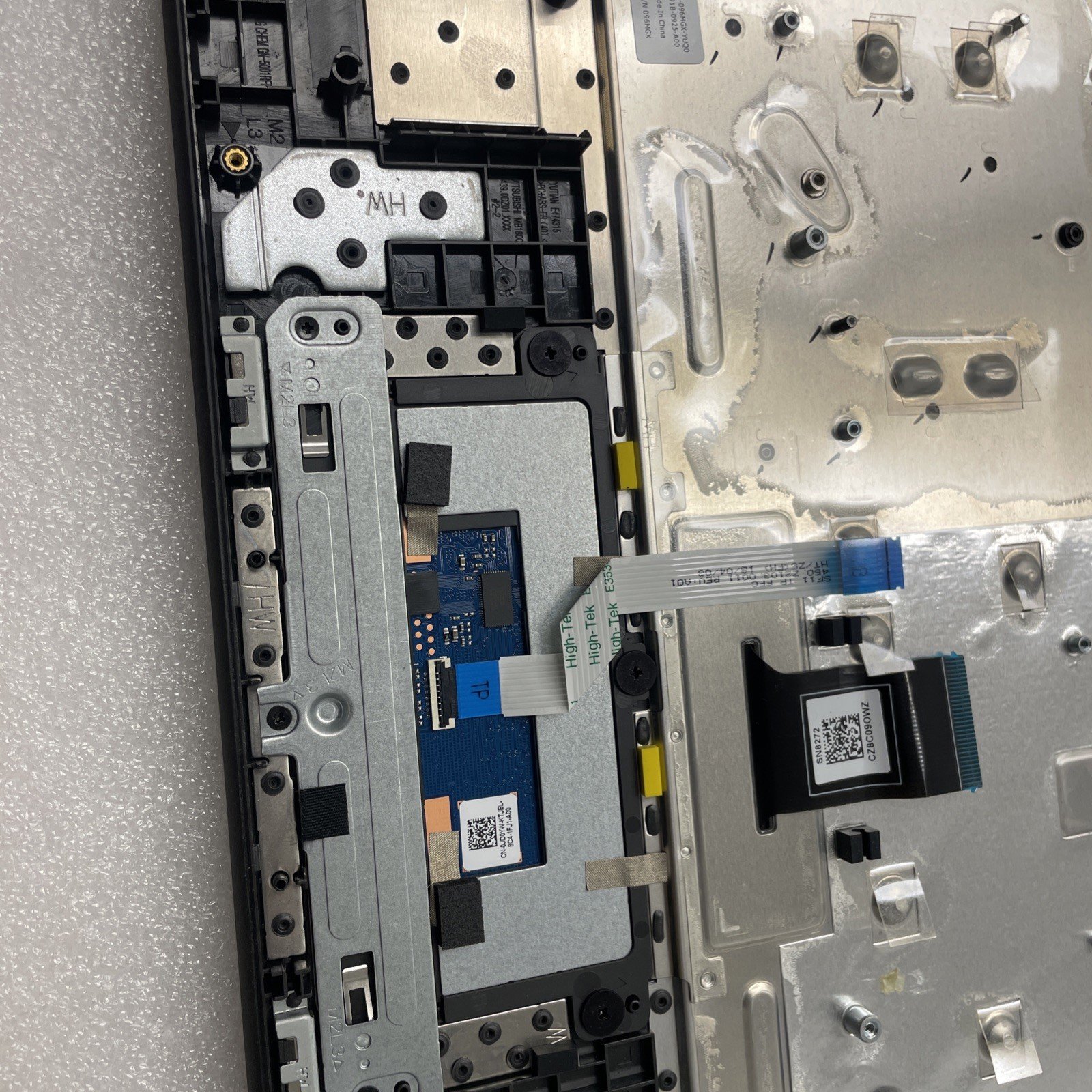 96MGX Dell Chromebook 11 5190 Palmrest Touchpad US-EN Keyboard HUI09 096MGX W7 - Image 5