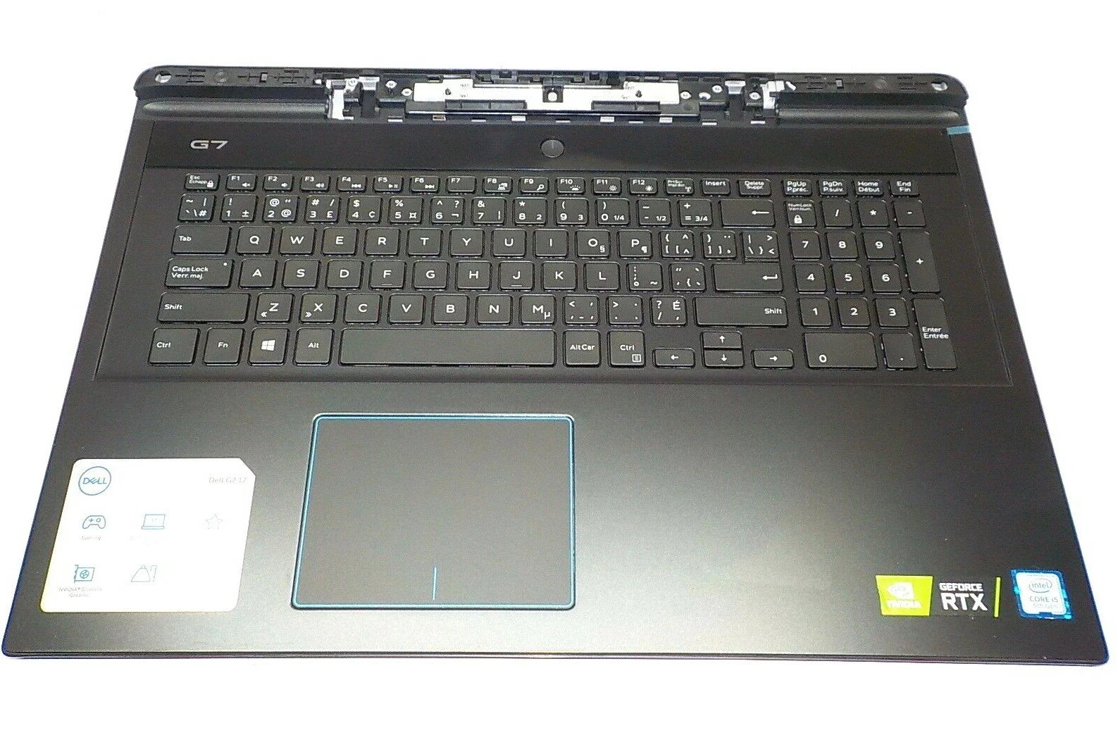6WFHN Laptop US Keyboard Top Palmrest RGB For Dell G7 7790 17-7790 US 06WFHN W2 - Image 2