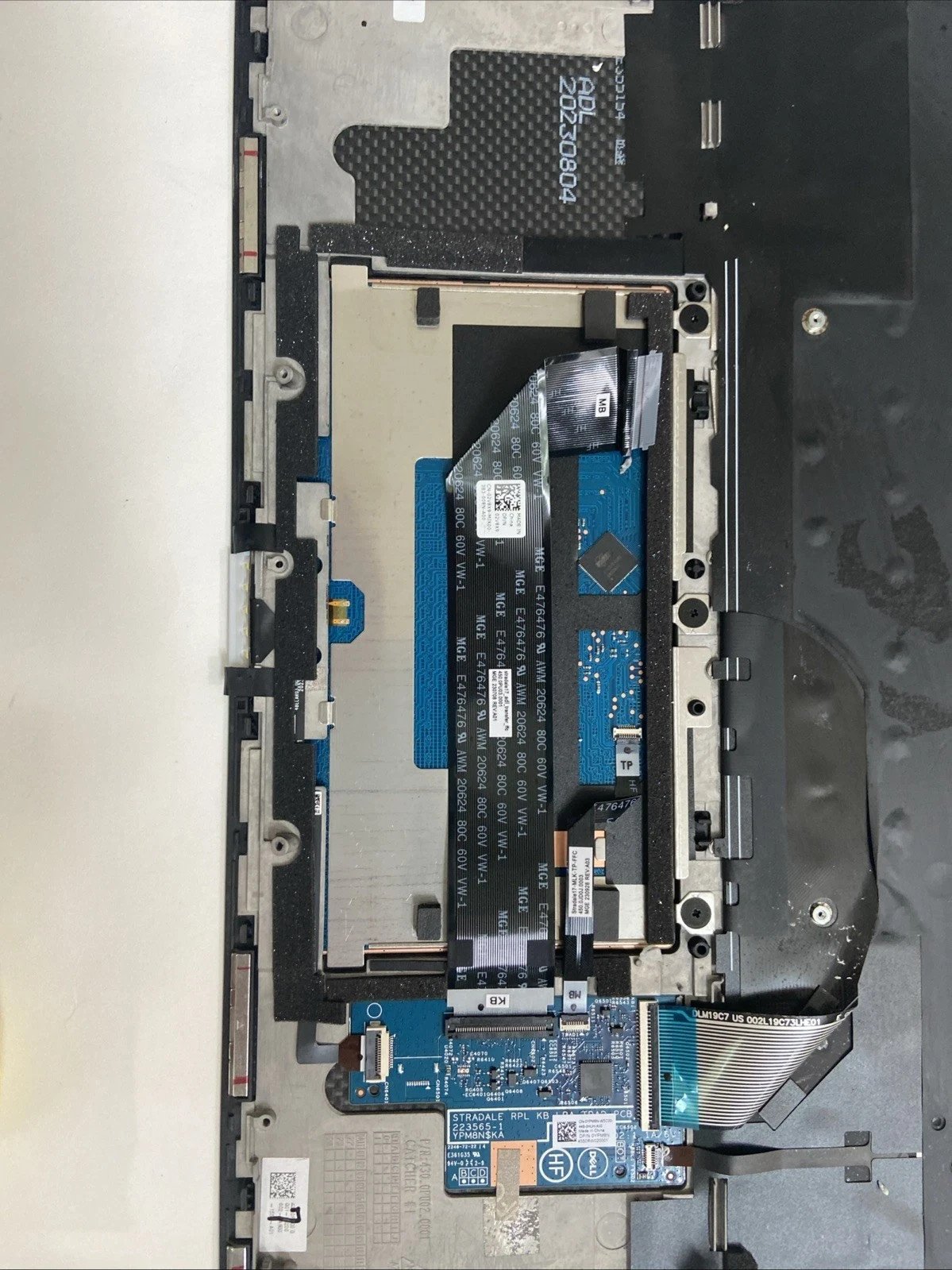 0FWJ2 Dell XPS 9730 Palmrest,Touchpad Bcl Keyboard 00FWJ2 0FWJ2 W6 - Image 2