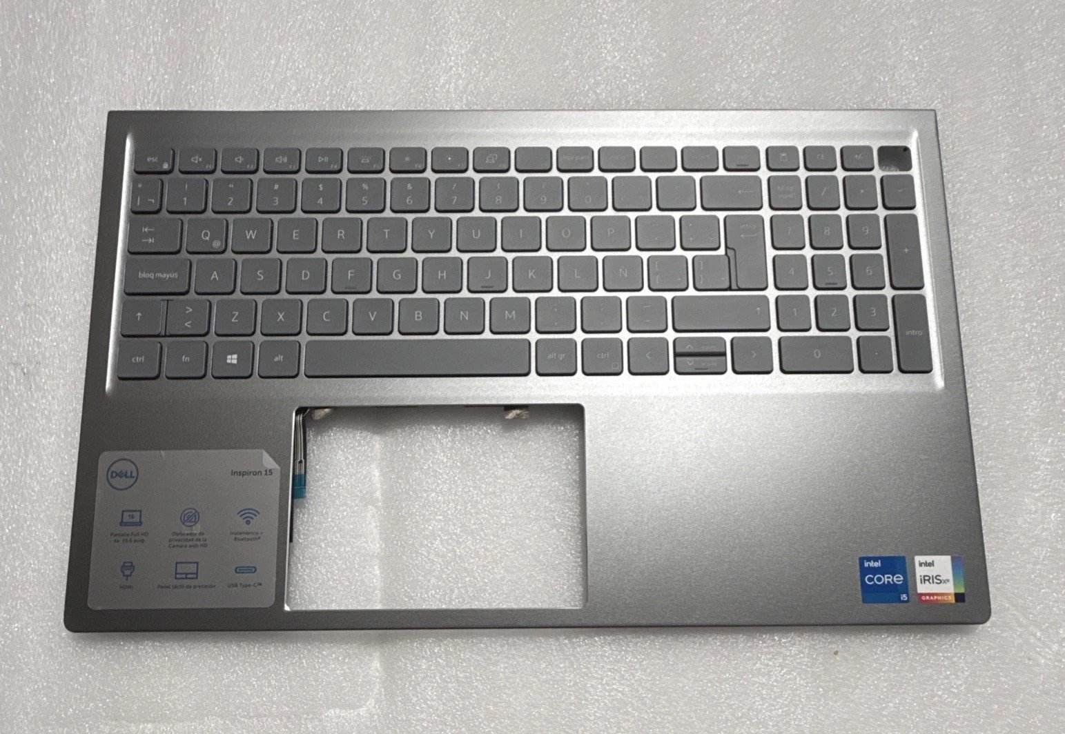 6P0TG Palmrest Backlit Keyboard Cover Dell Inspiron 15 Pro 5510 5515 06P0TG W2