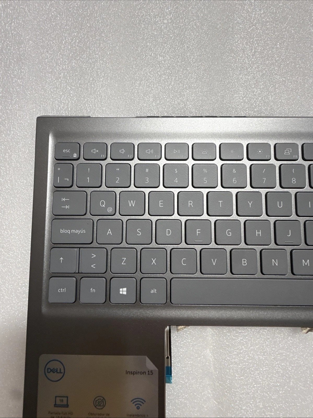 6P0TG Palmrest Backlit Keyboard Cover Dell Inspiron 15 Pro 5510 5515 06P0TG W2 - Image 2