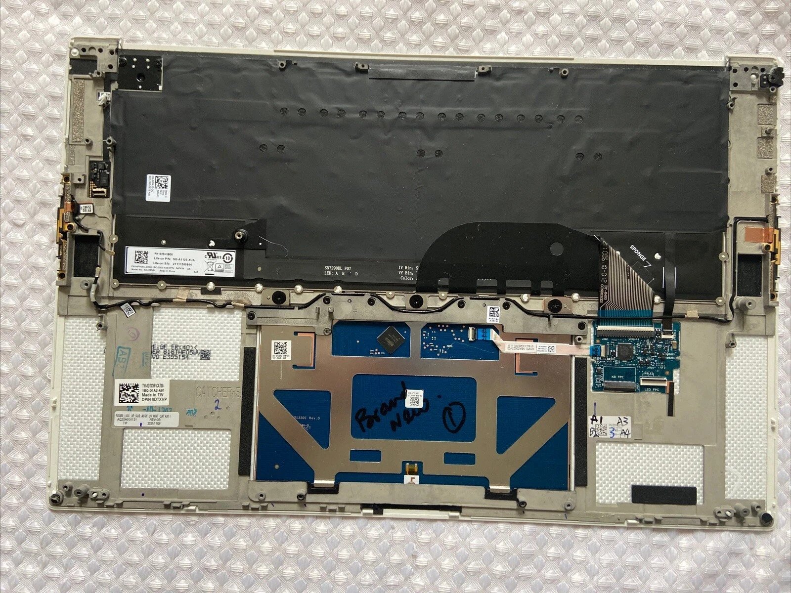 DTXVP Dell XPS 9500 Palmrest Touchpad US/EN Backlit Keyboard 0DTXVP w6 - Image 2