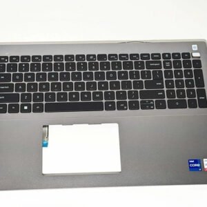 Dell German Deutsch Backlit Keyboard Clavier Palmrest Silver 0 WD68D 09RM8N P56