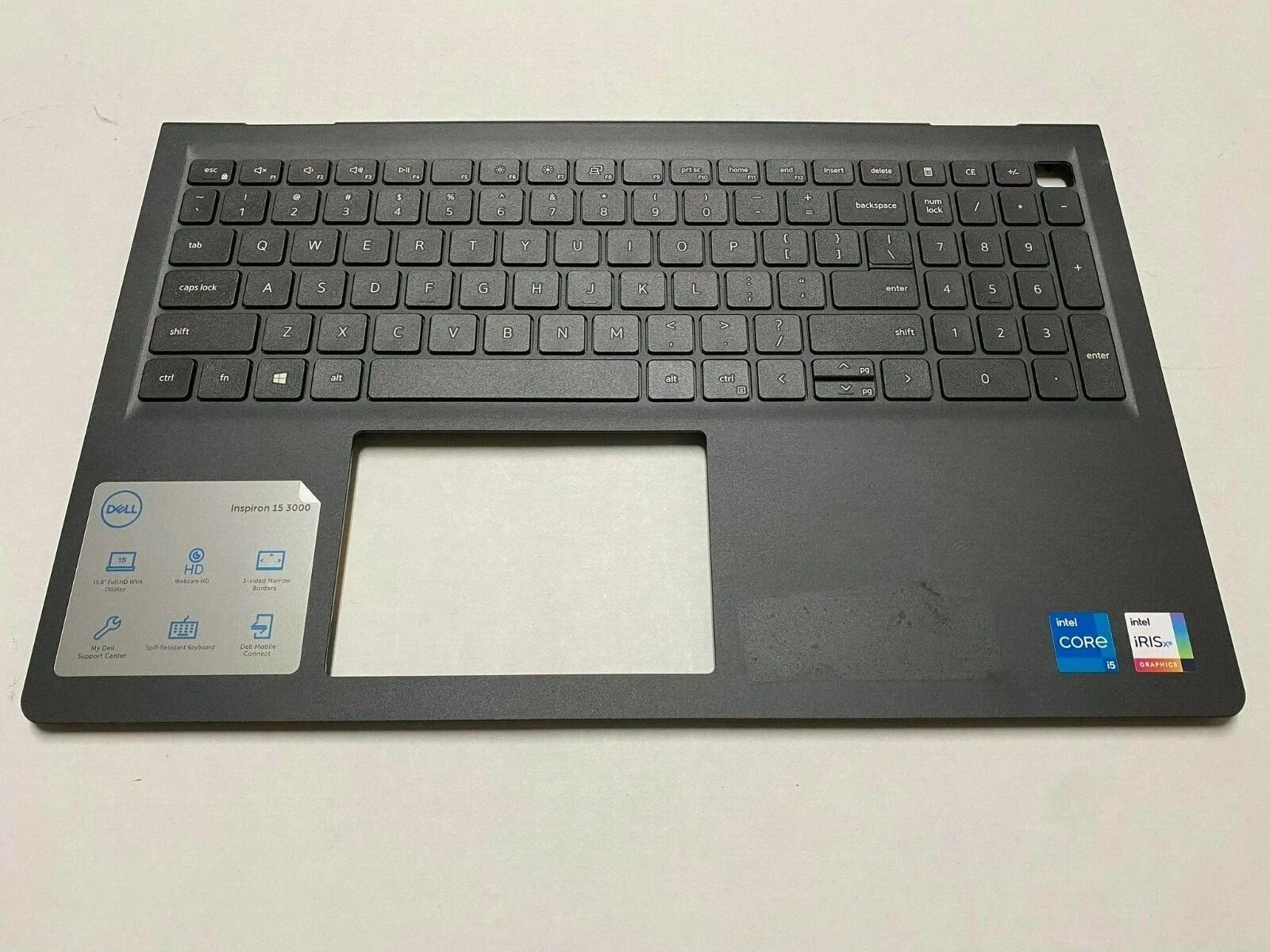 MM6M3 Dell Inspiron 15 3510 15.6 Palmrest US Keyboard MM6M3 54WVM 054WVM p56