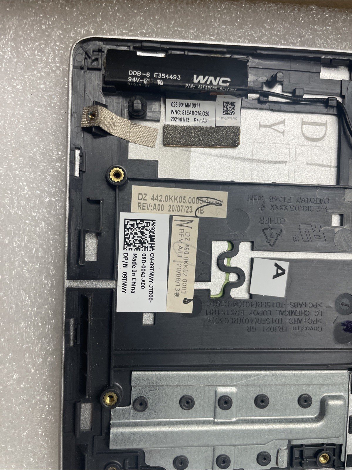 09TNWY Top Palmrest Upper Case US Backlit For Dell Inspiron 5401 5402 5405 P56 - Image 3