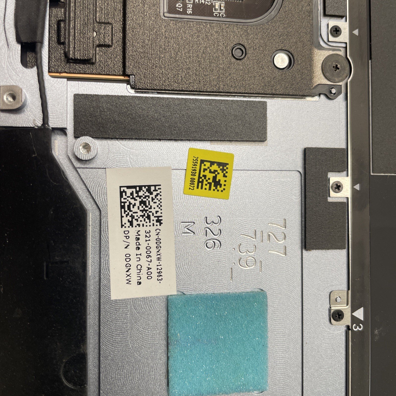 TKH4F DELL XPS 13 LAPTOP KEYBOARD PALMREST TOUCHPAD ASSEMBLY SKY BLUE TKH4F P26 - Image 4