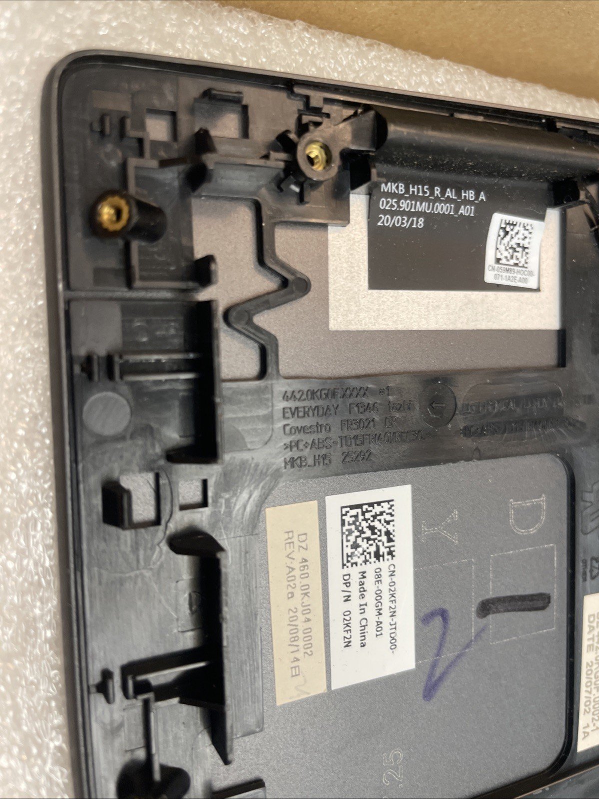 2KF2N Dell Inspiron 15 7590 Laptop Palmrest ENGLISH Backlit Keyboard 2KF2N P11 - Image 5