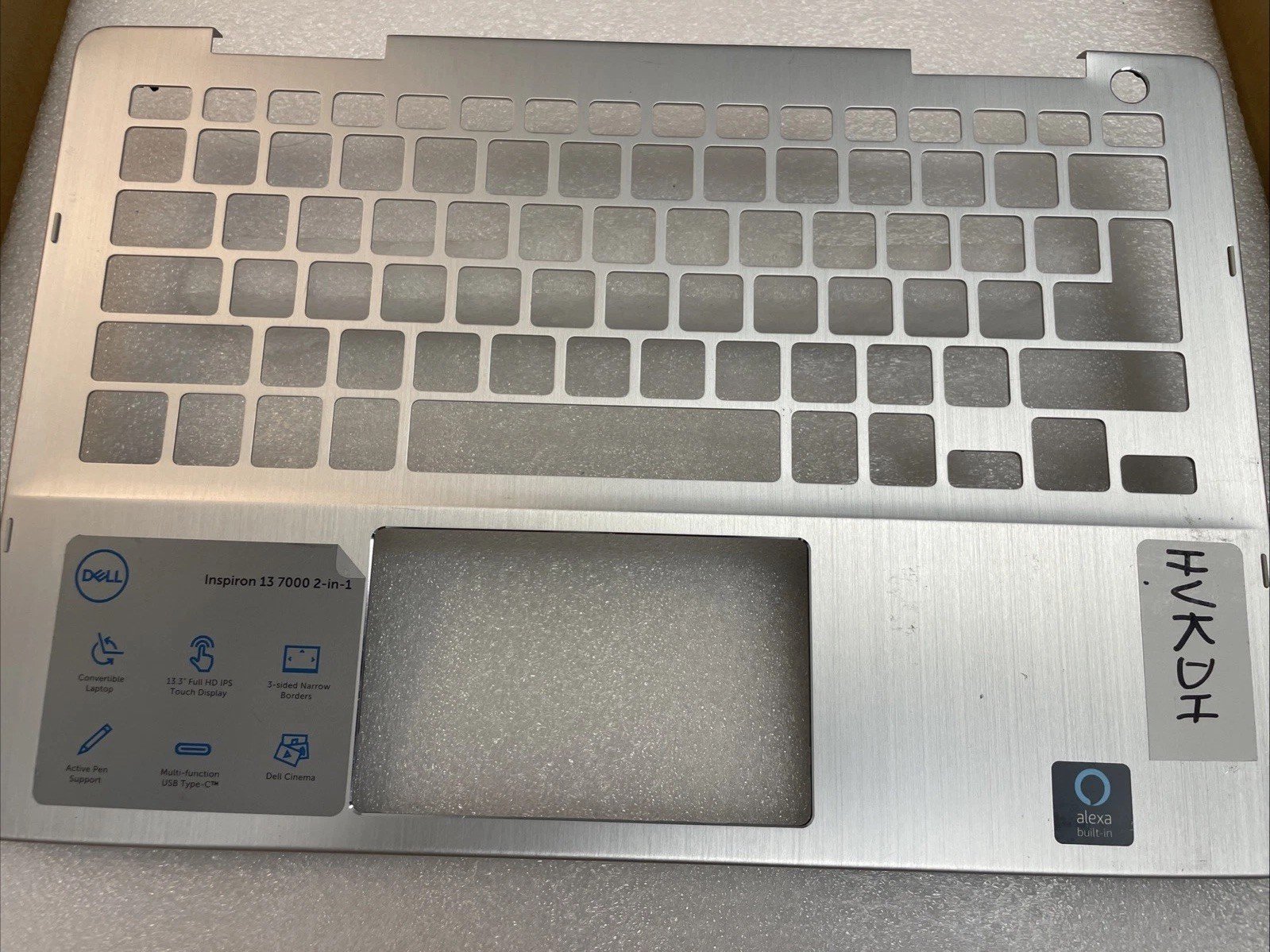 HVKDH Dell Palmrest Cover Assembly Silver For Inspiron 13 7386-5038SLV P11