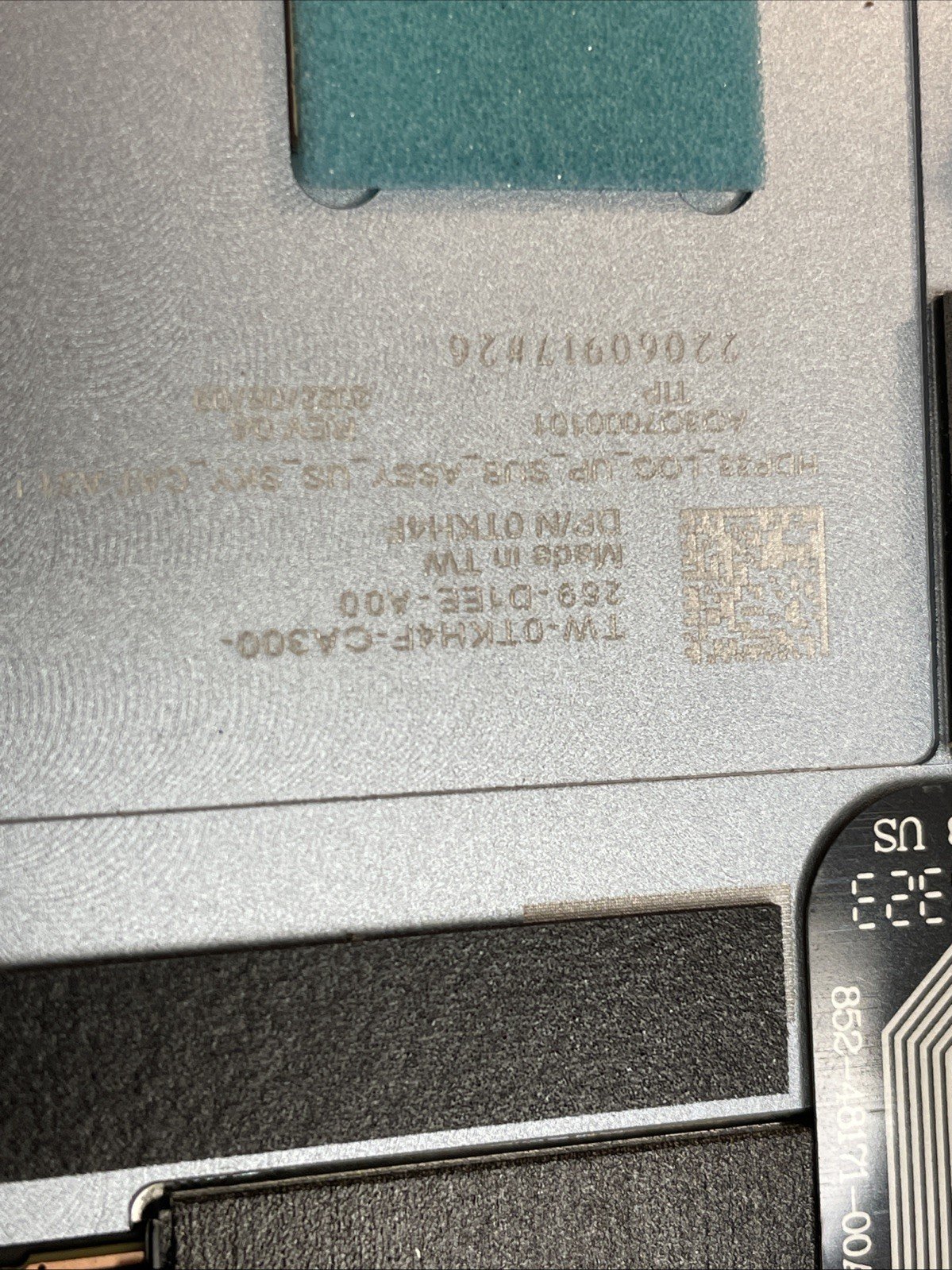 Dell XPS 13 9315 Palmrest US Backlit keyboard TKH4F 0TKH4F P11 - Image 4