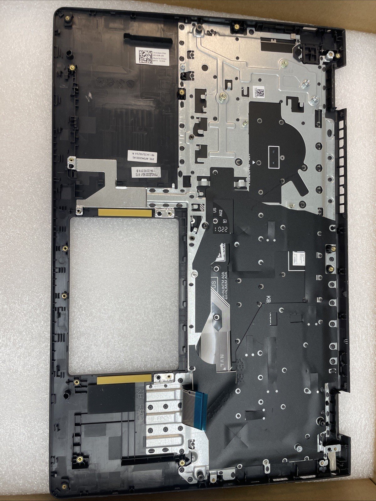 C6D40 Dell Laptop Keyboard and Palmrest - Black - US Layout - C6D40 P11 - Image 3