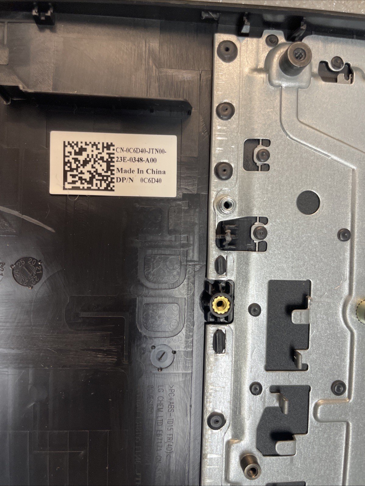 C6D40 Dell Laptop Keyboard and Palmrest - Black - US Layout - C6D40 P11 - Image 5