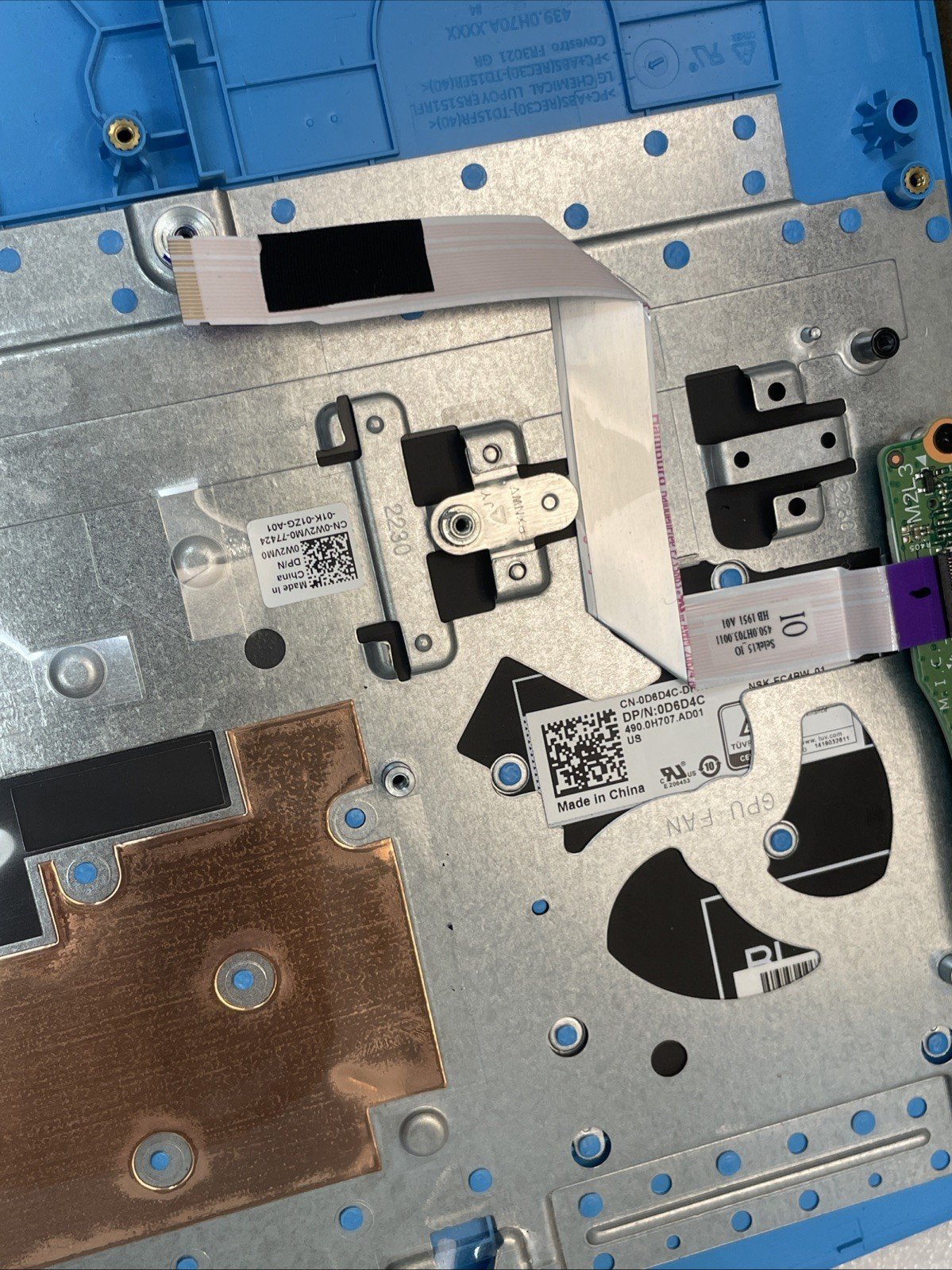 Dell G Series G3 15 3590 Palmrest Case Keyboard With Blue Backlit 0P0NG7 US - Image 5