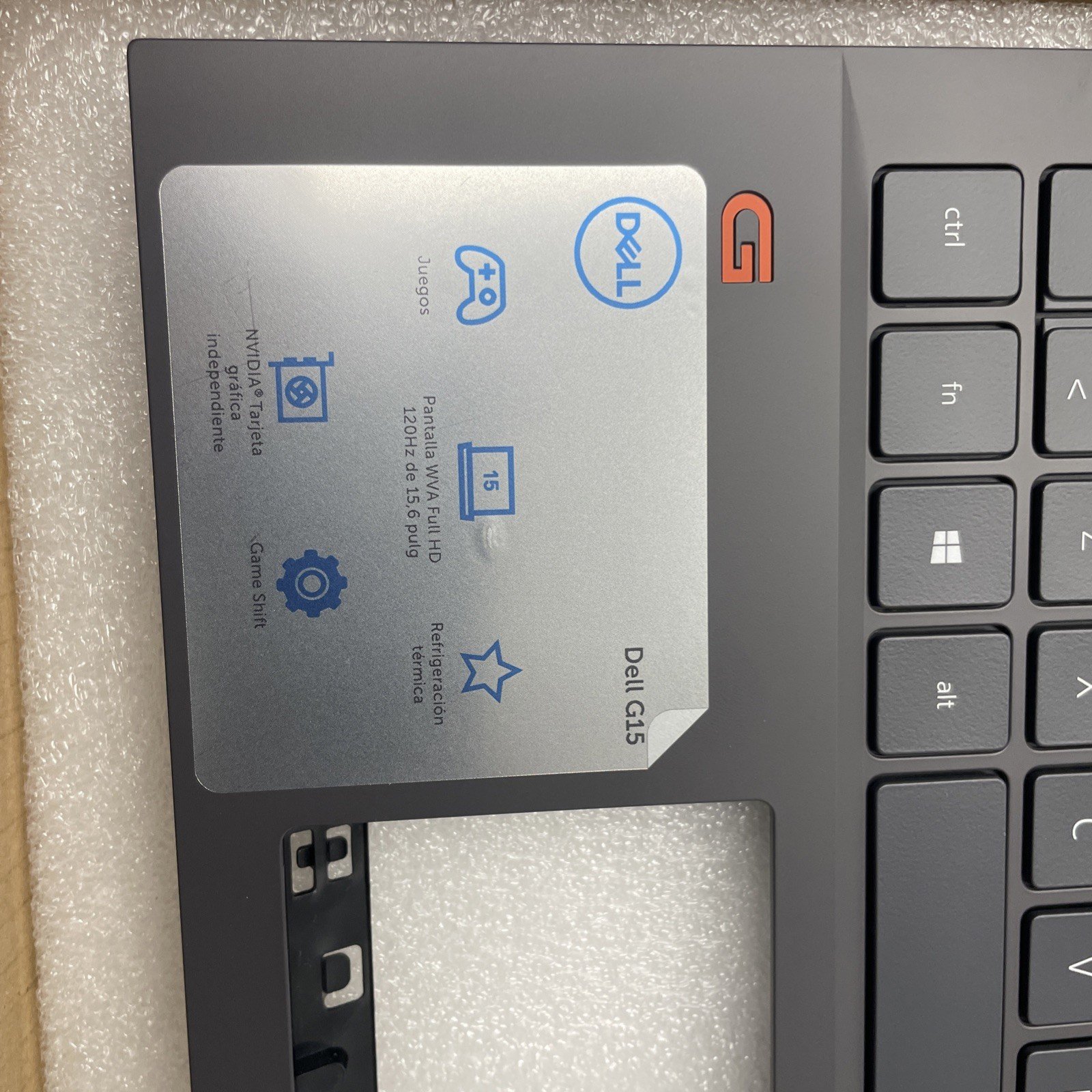 Dell Inspiron 15 G15 5510 5515 Palmrest Spanish Bcl Keyboard MF33N 0MF33N P75 - Image 4