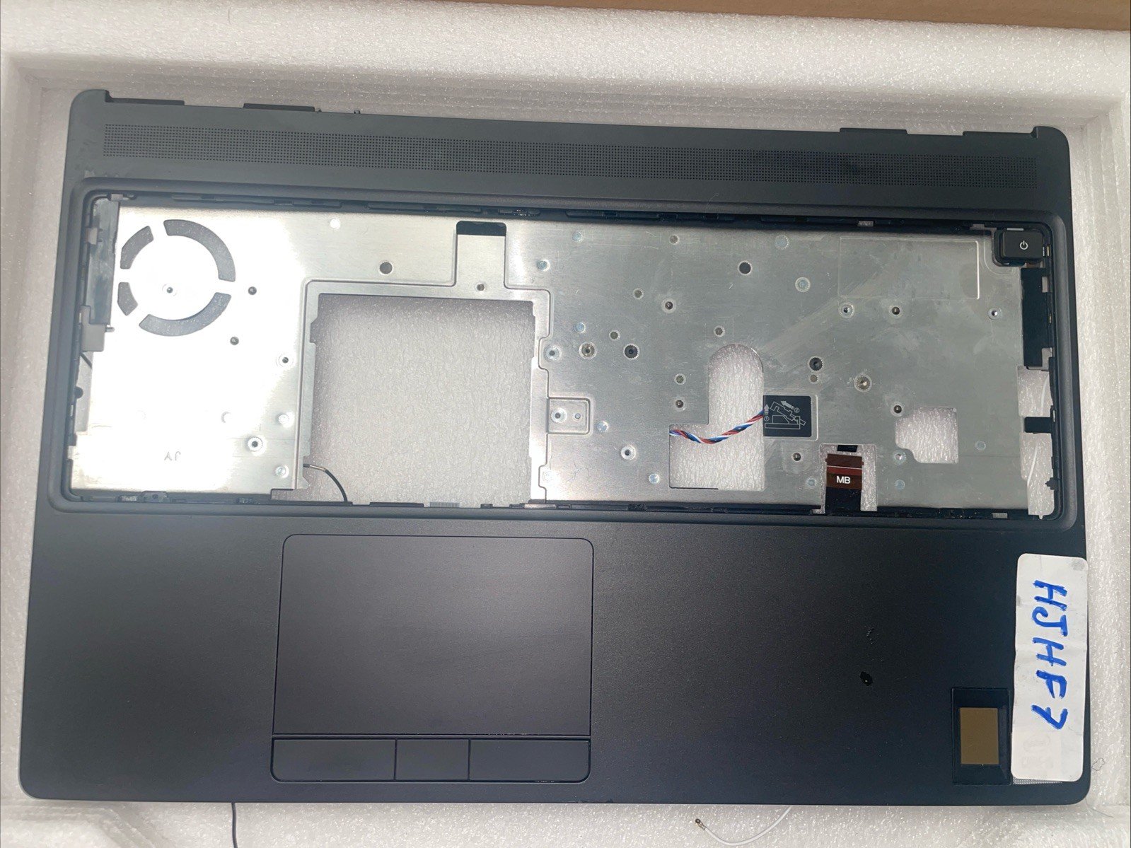 0HJHF7 For Dell Precsion 7550 Palmrest Bezel touchpad Fingerprint switch W18