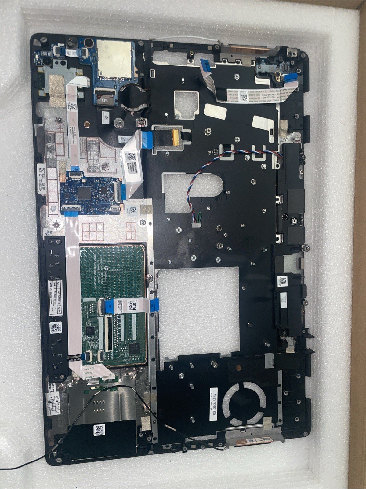 0HJHF7 For Dell Precsion 7550 Palmrest Bezel touchpad Fingerprint switch W18 - Image 2