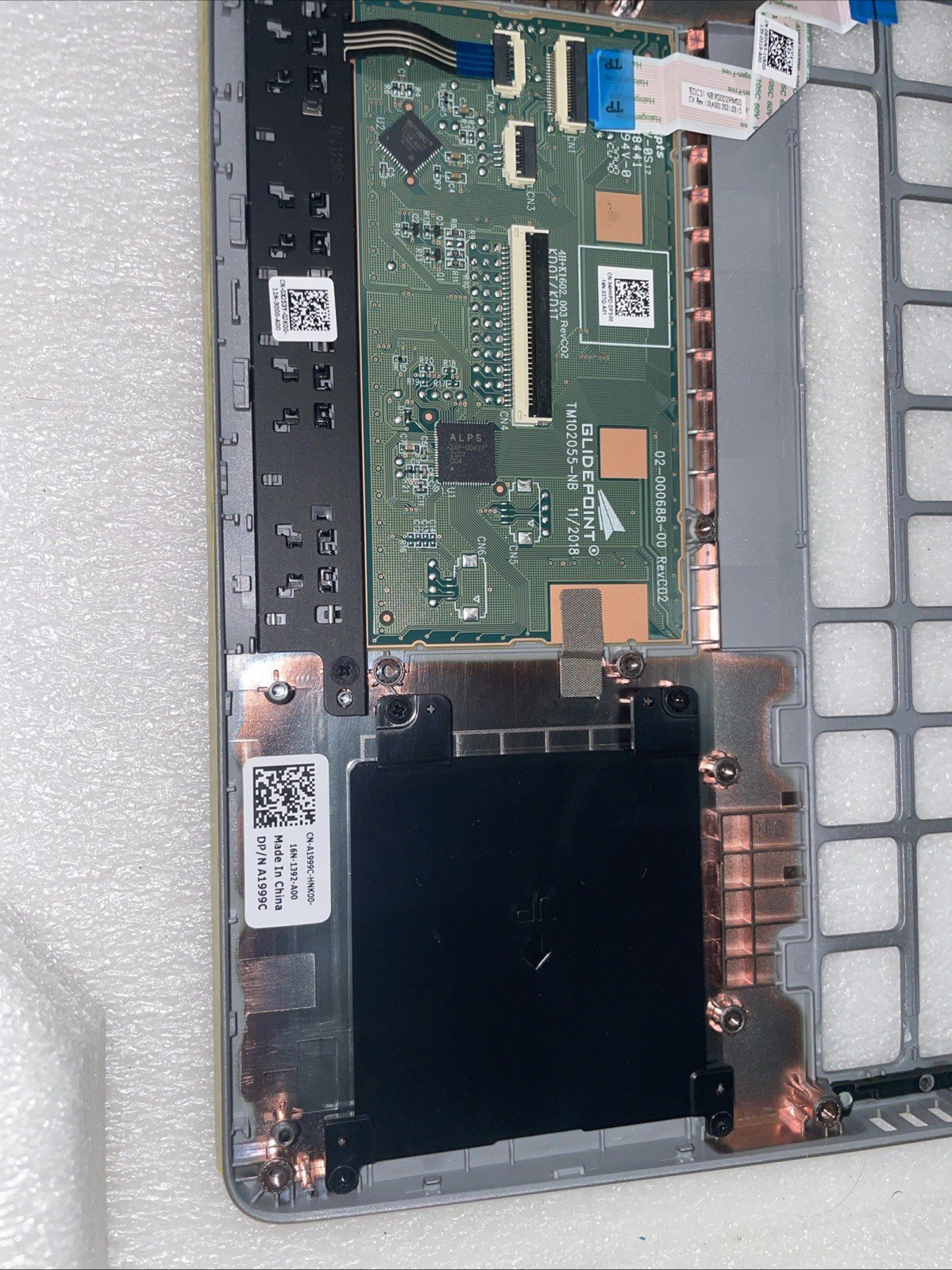 A1999C Dell OEM Latitude 5511 / Precision 3551 Palmrest Touchpad AMA01 XF7C2 W18 - Image 5
