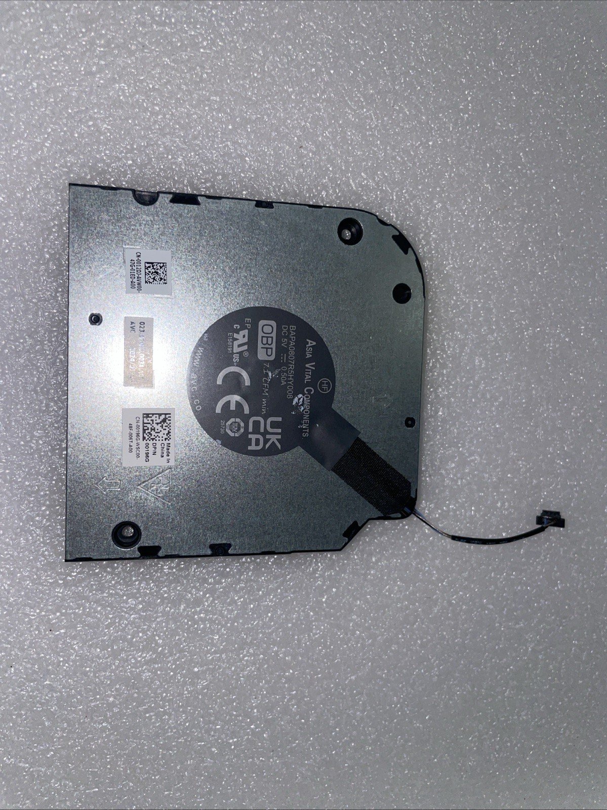 012DJ CPU Fan for Dell Latitude 5540 Precision 3580 0012DJ EG50060S1-C681 3W19