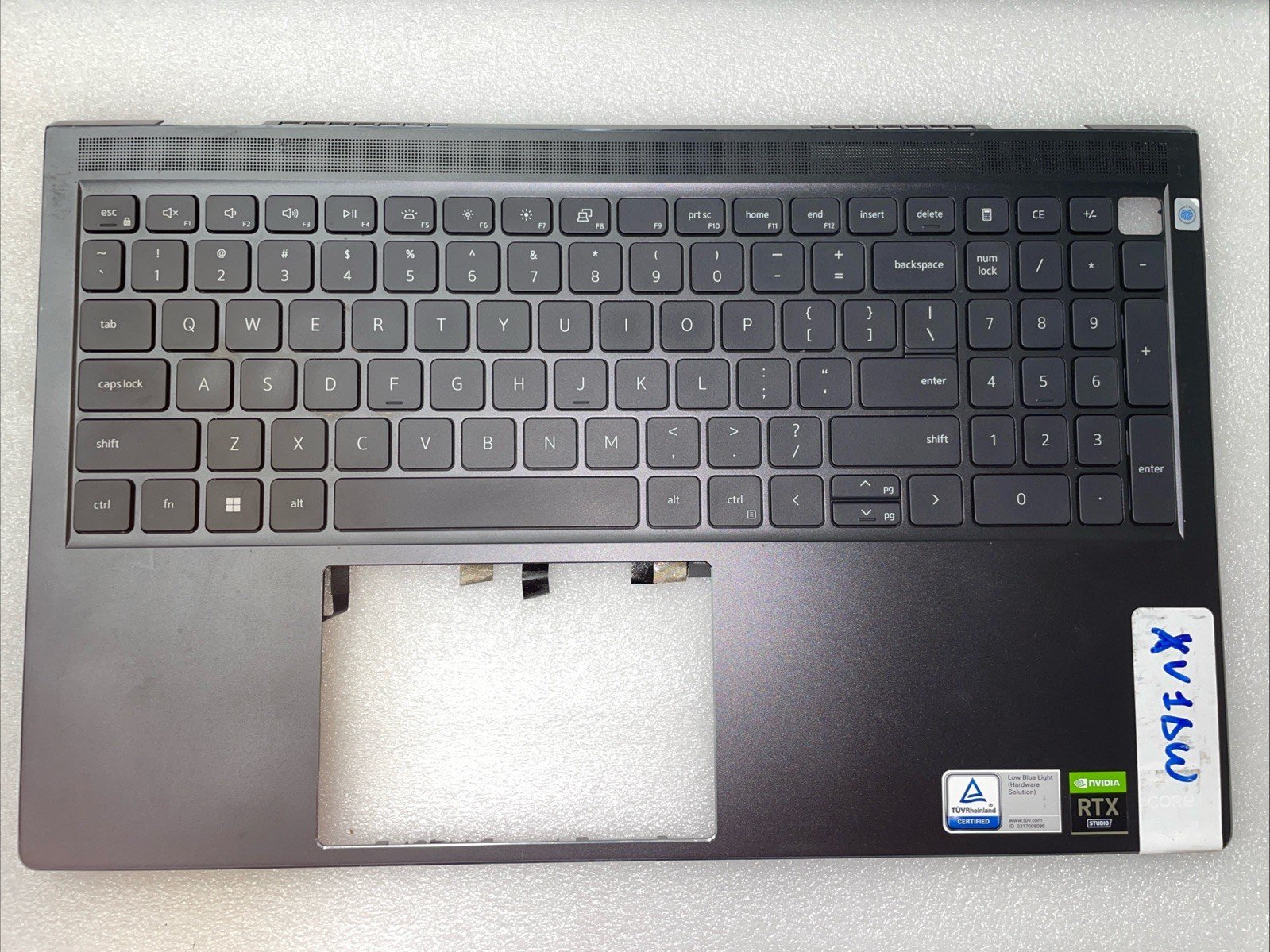 XV1DW For Dell Vostro 15 7510 Palmrest with Backlit Keyboard 0XV1DW W-9