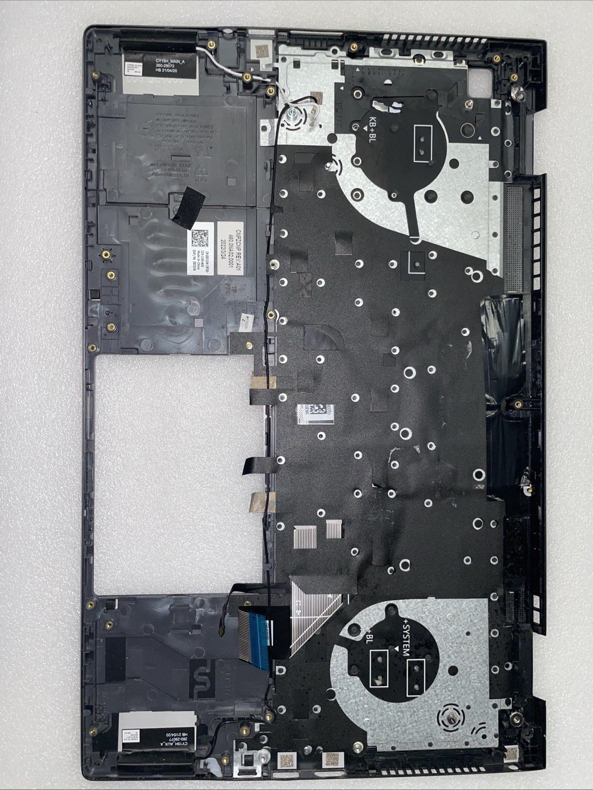 XV1DW For Dell Vostro 15 7510 Palmrest with Backlit Keyboard 0XV1DW W-9 - Image 2