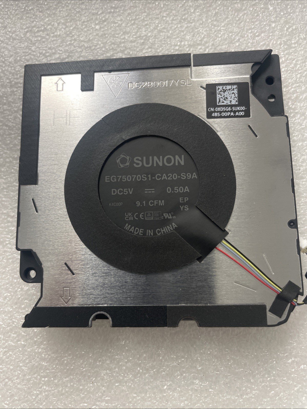 0XD5G6 Right-Laptop Cooling Fan for Dell Precision5690 M5690 WX3YR EG75070S-4w19 - Image 3