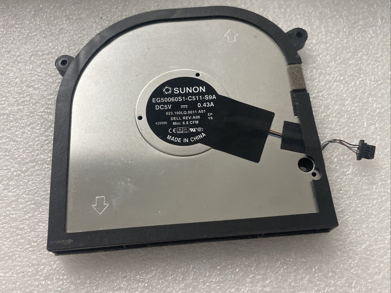 0P2FY9 DELL XPS 9720 17 Laptop CPU GPU Fans Left& Right Fans DC5V 0MXF81 4w19 - Image 4