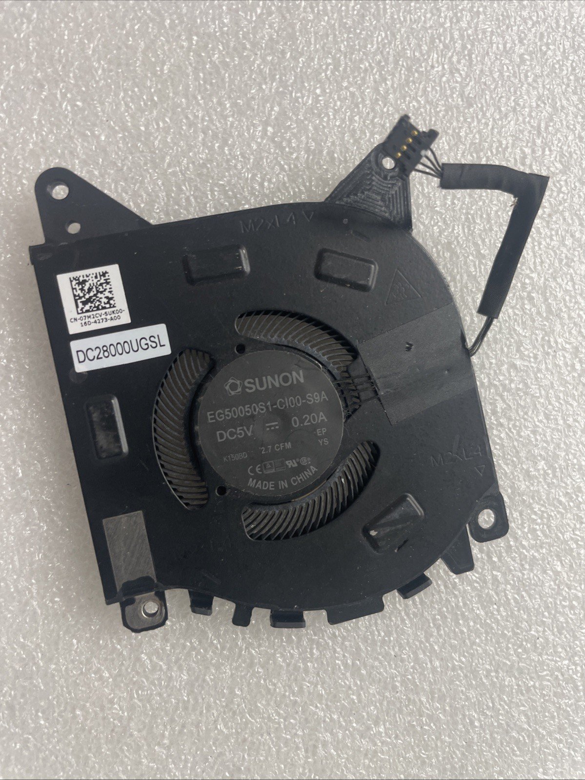 7M2CV of Dell Alienware X15 R1 RTX30 CPU & GPU Fan 2H5HD 02H5HD 07M2CV 4w19