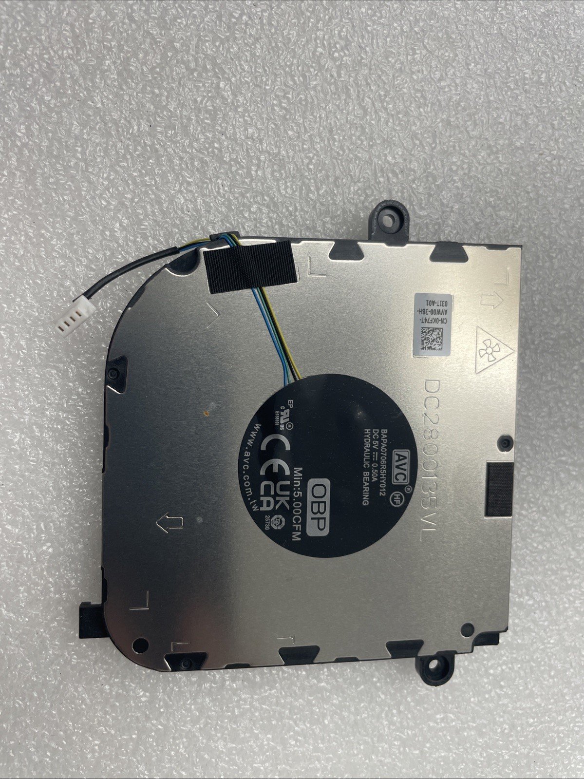 KF74T Genuine Dell Latitude 5440 Precision 3480 Laptop Cooling Fan 0KF74T 1-W19