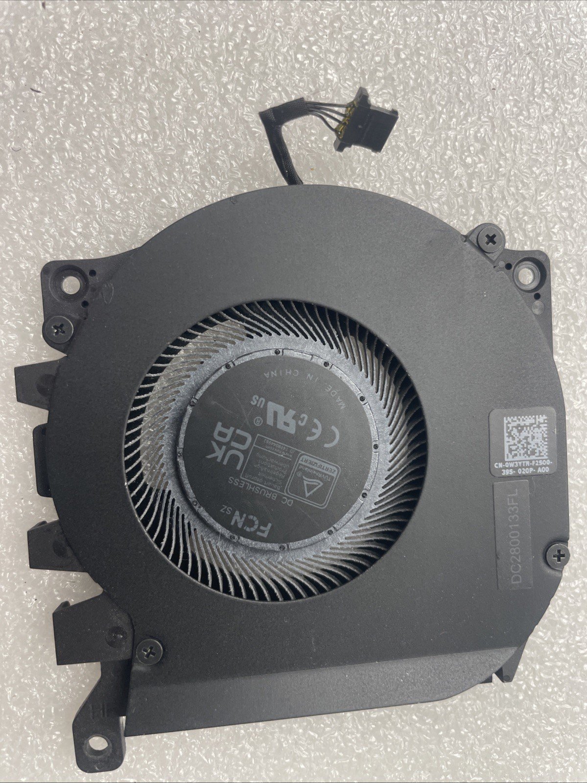 W3YTN Dell OEM Alienware x16 R1 CPU Processor Cooling Fan Secondary Fan 1w19 - Image 2