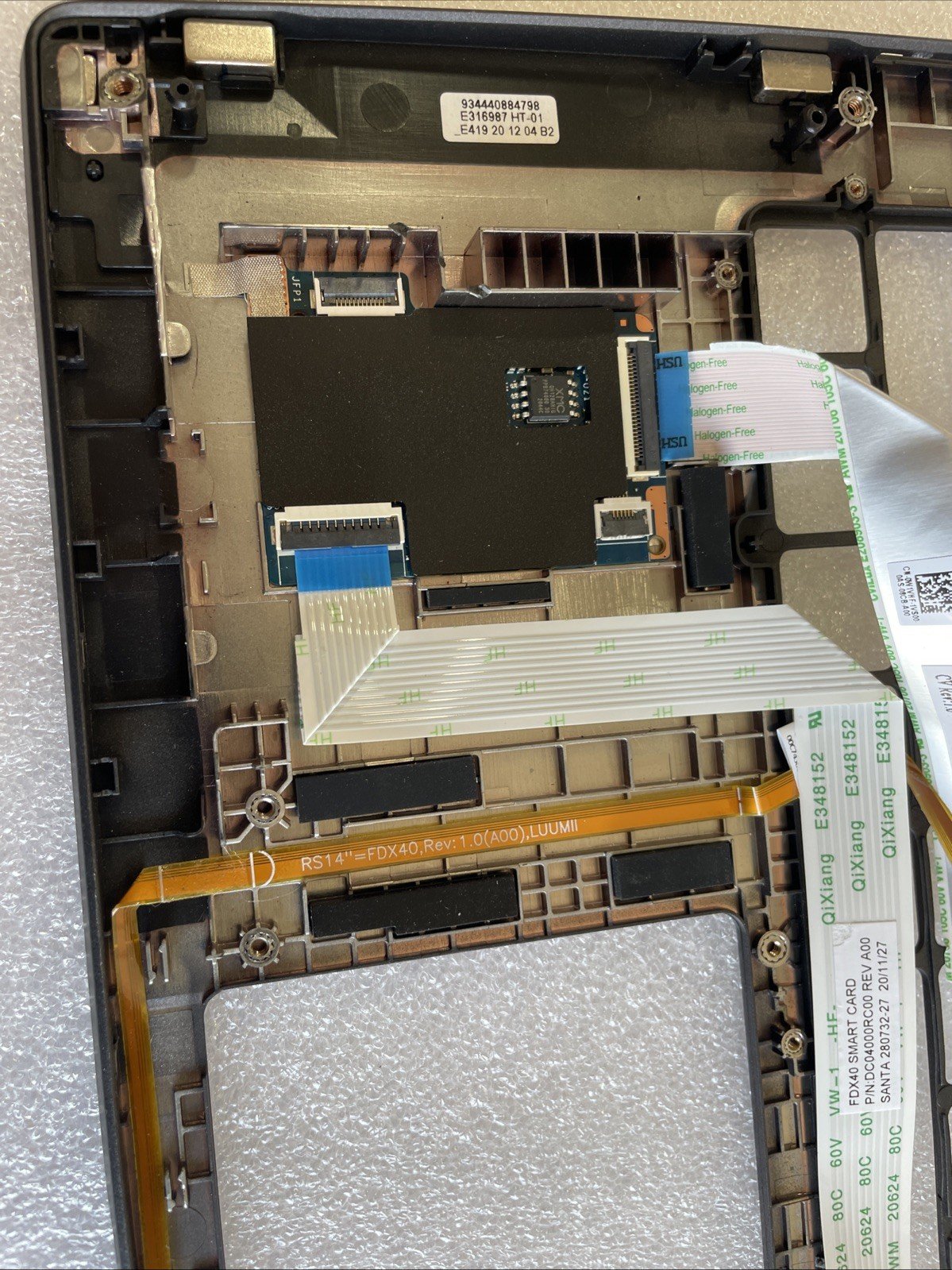 5TPMG Dell Latitude 7410 Laptop Palmrest Touchpad with SC Reader HUN9 W14 - Image 4