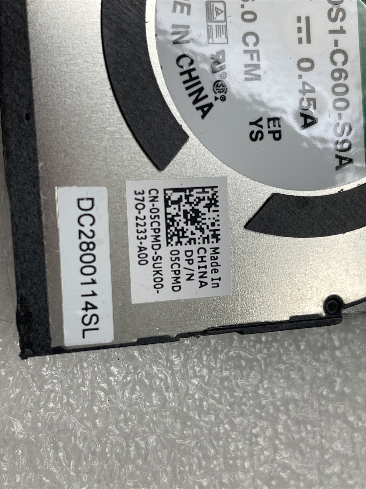 5CPMD GENUINE DELL Precision 5470 GPU SIDE FAN 05CPMD 5w19 - Image 2