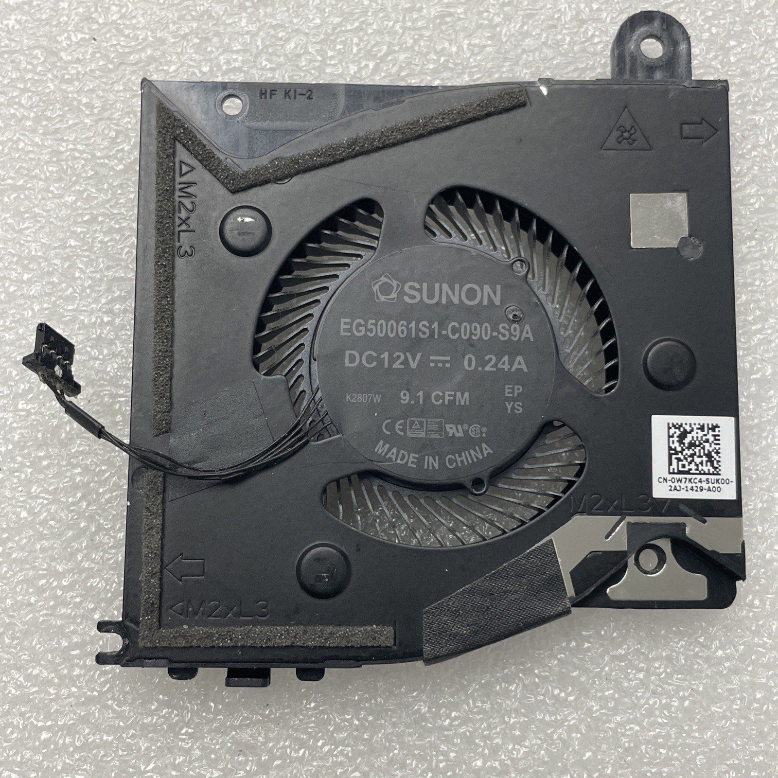 W7KC4 Genuine DELL ALIENWARE X17 R1 COOLING FAN DC12V 0W7KC4 5w19