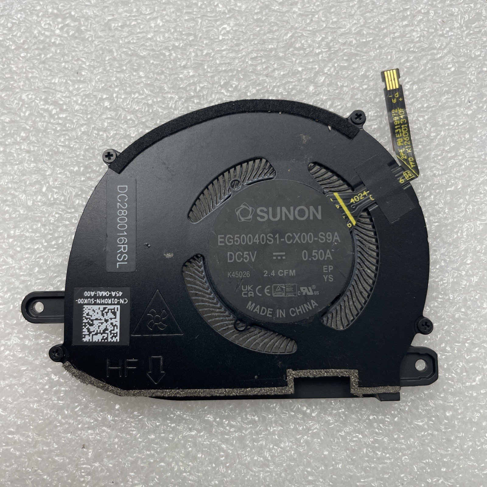 01R0HN Compatible with Dell Fan Left XPS9345-SX12807BLK-PUS 5w19 - Image 2