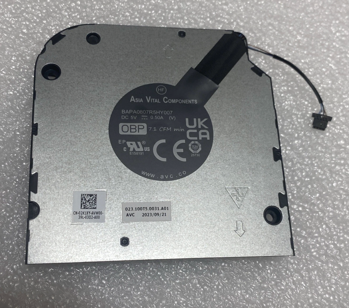 2K1XY CPU Cooling Fan For Dell Precision 15 3580 Latitude 5540 02K1XY -2W19