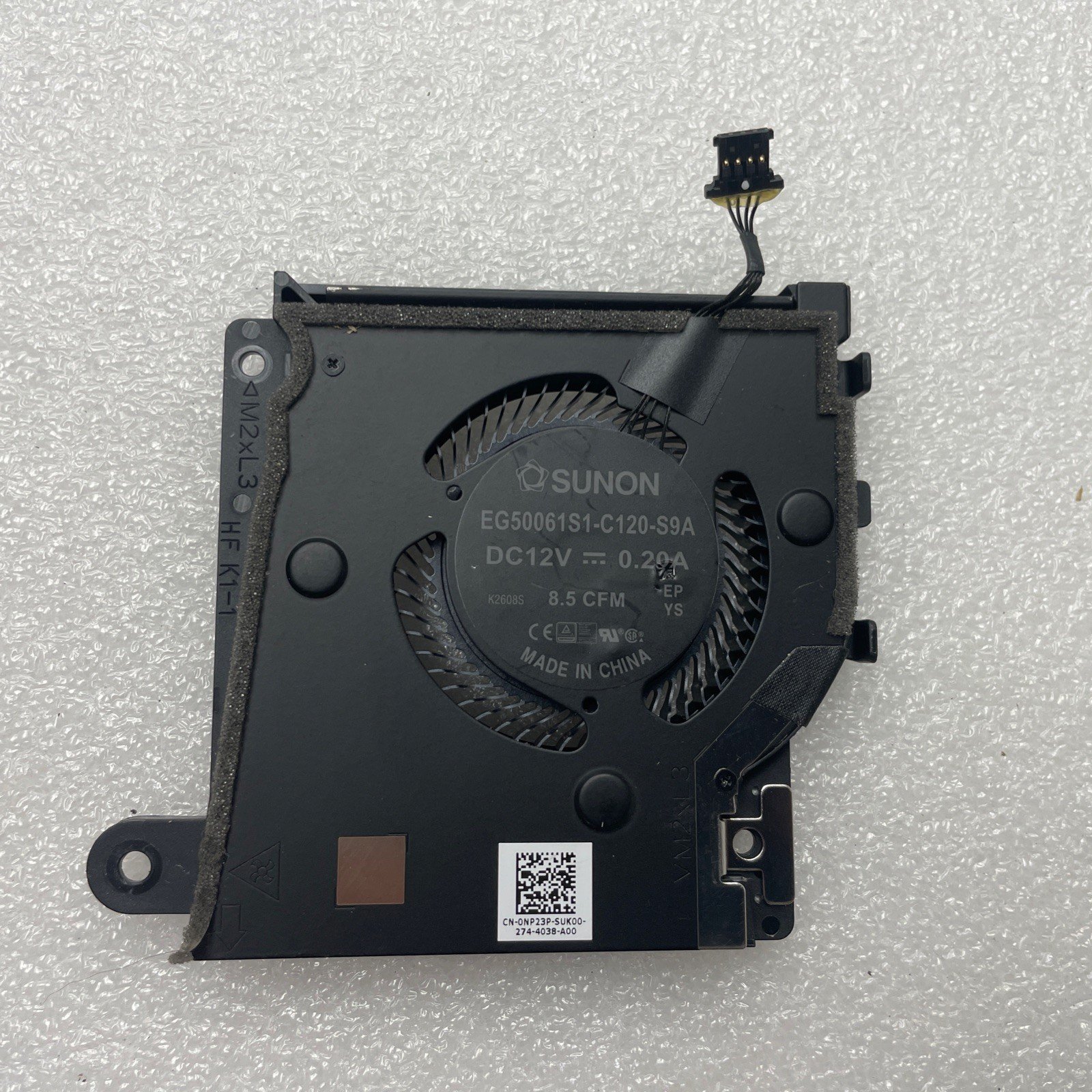 0NP23P For DELL Alienware X17 R2 Black CPU Cooler Cooling Fan 5w19