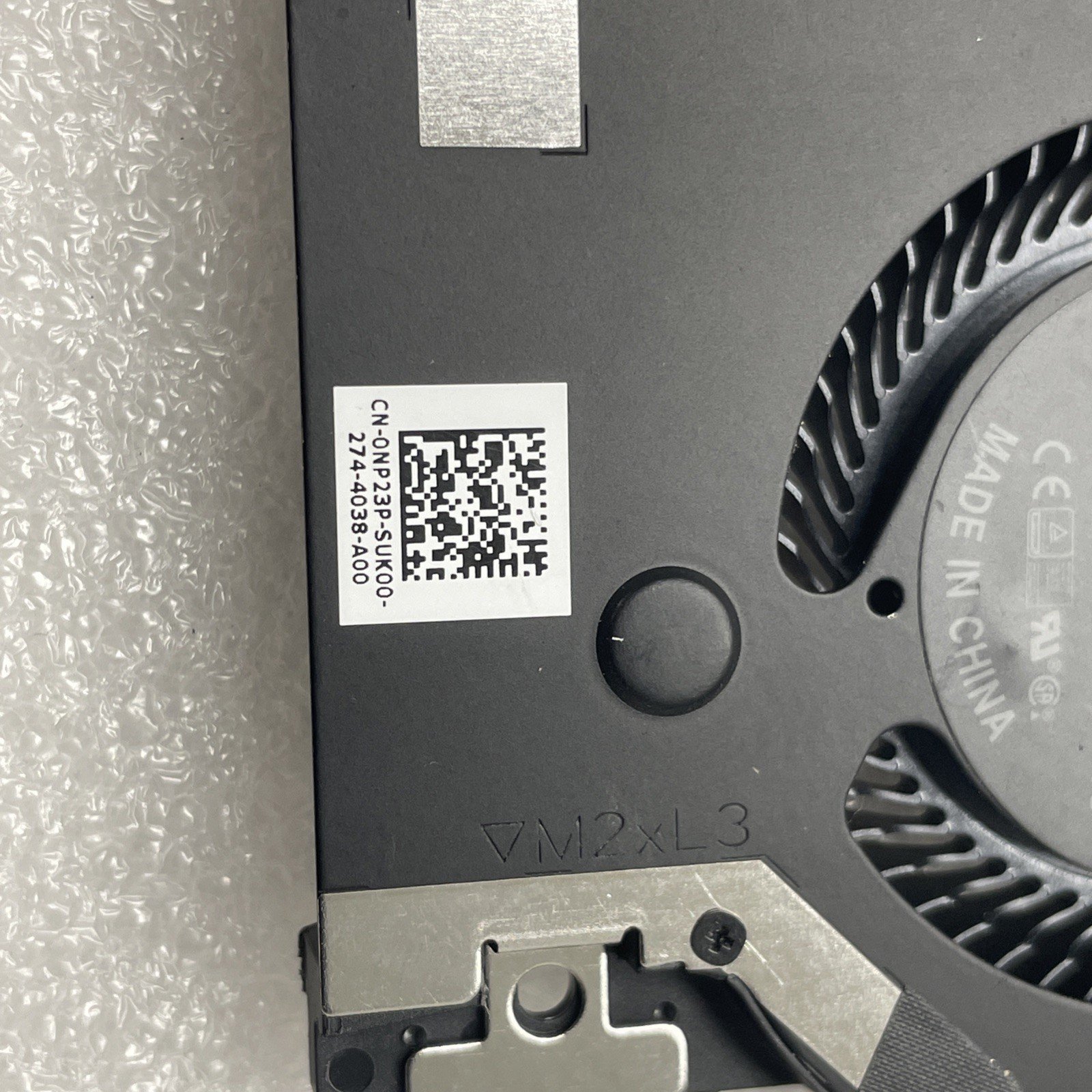 0NP23P For DELL Alienware X17 R2 Black CPU Cooler Cooling Fan 5w19 - Image 2