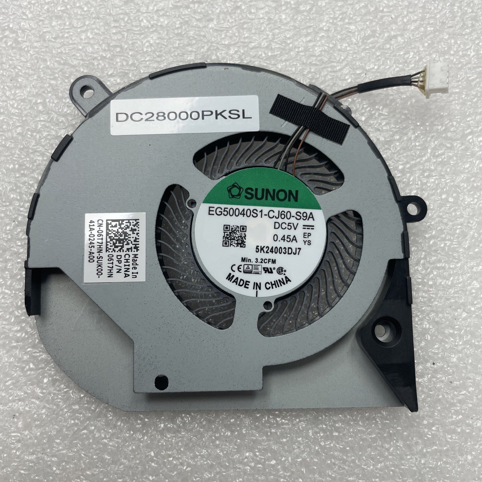 6T7HN Genuine Dell Latitude 5510 Precision 3550 15.6" CPU Cooling Fan 06T7HN 5w1