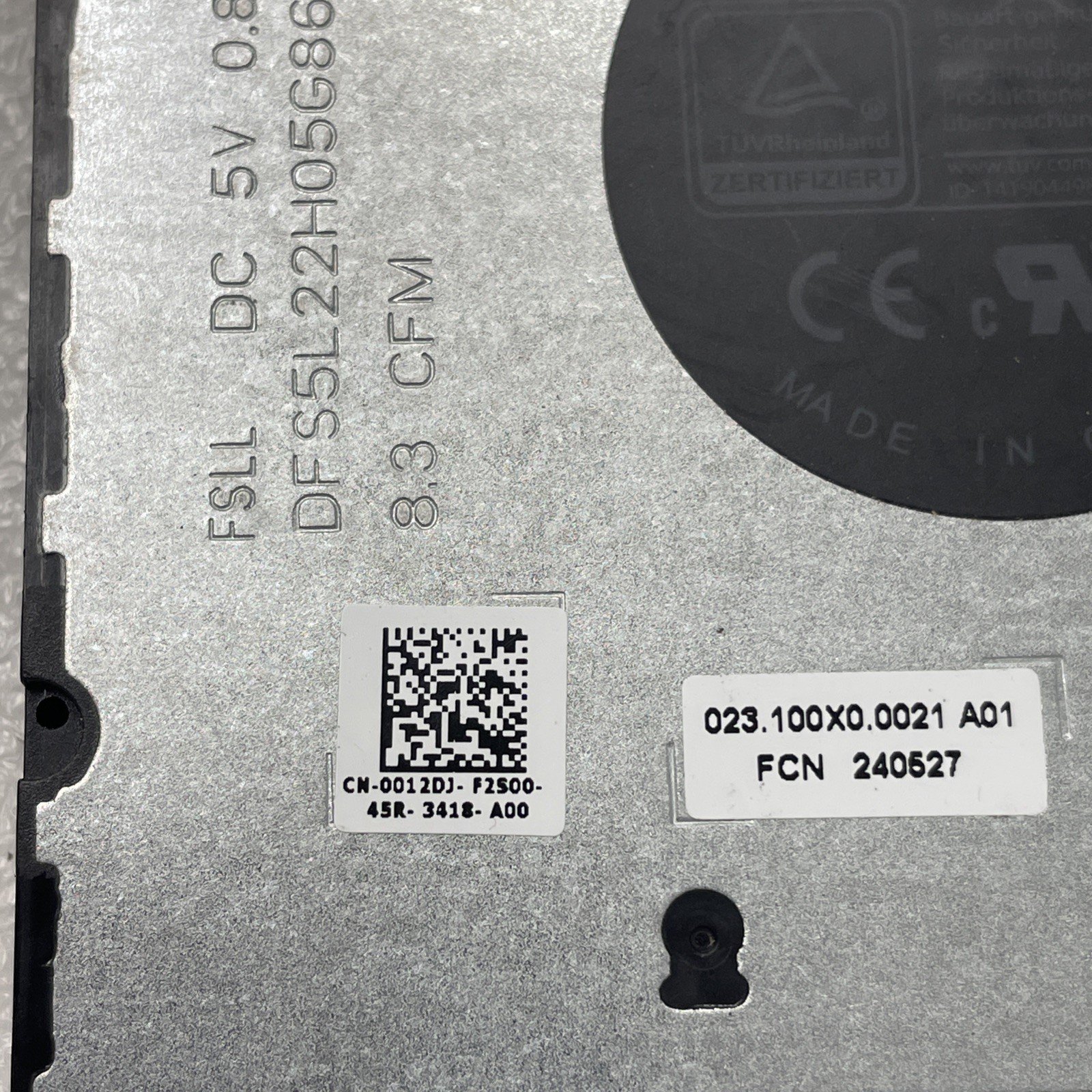 0012DJ Laptop Fan for Dell Latitude 5540 Precision 3580 EG50060S1-C681-S9A 6w19 - Image 2