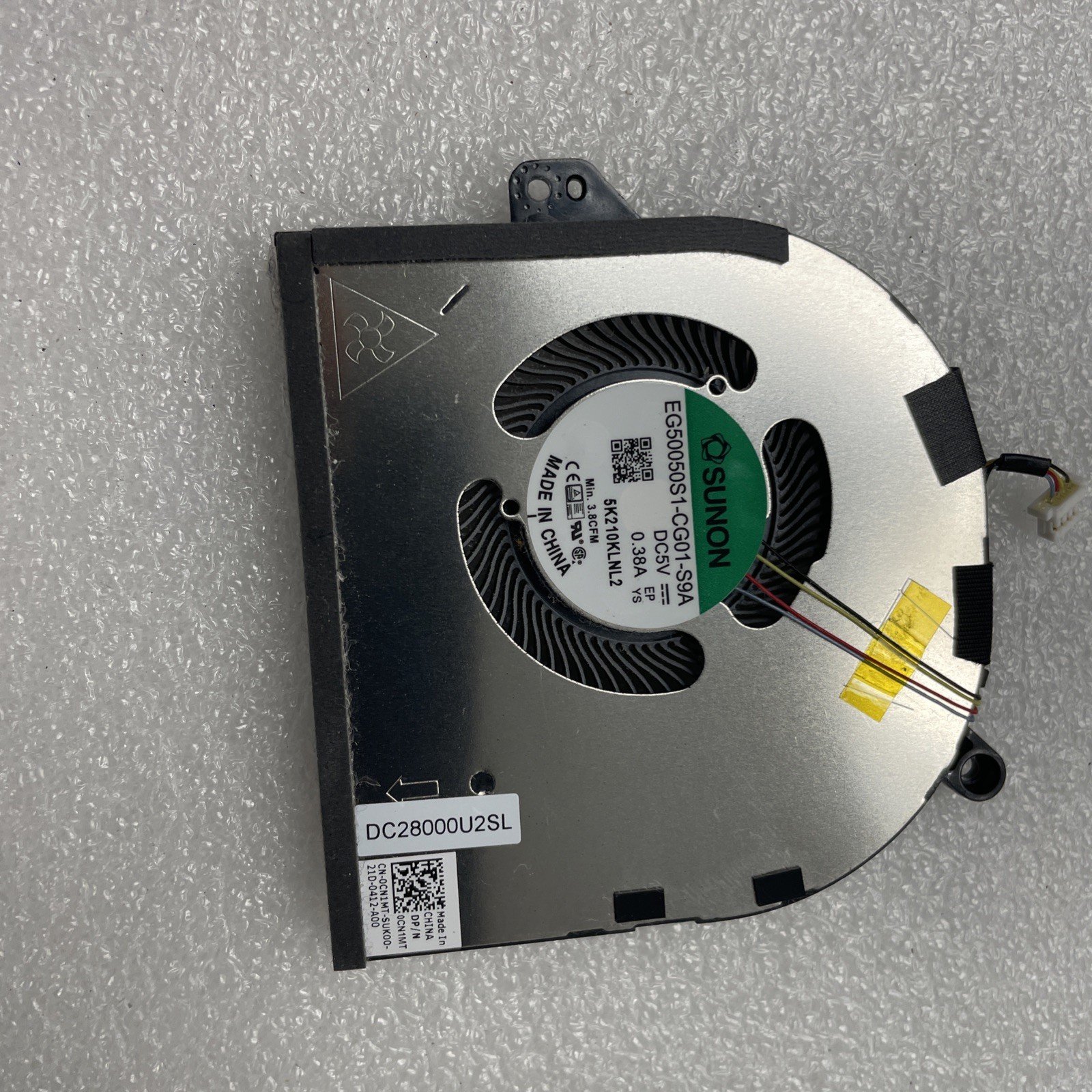 CN1MT of DELL XPS15 9530 9510 CPU & GPU COOLING FAN FK50V 0CN1MT 6w19